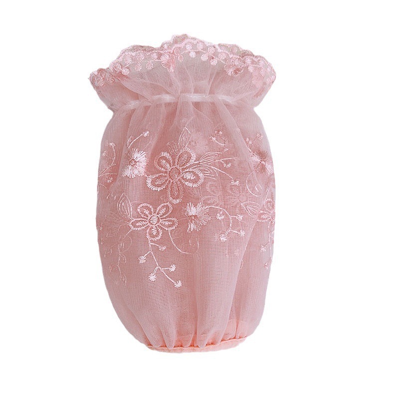 Double-layer Mesh Lace Sleeve Women's Autumn and Winter Anti-dirty Sleeve Adult Student Sleeve Black and White Beige Transparent Sleeve Head