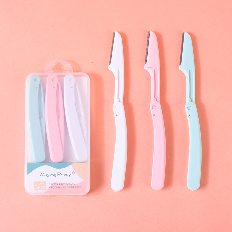 Складной триммер для бровей Li Yujing безопасный бритва для бровей инструмент для красоты для начинающих оптом