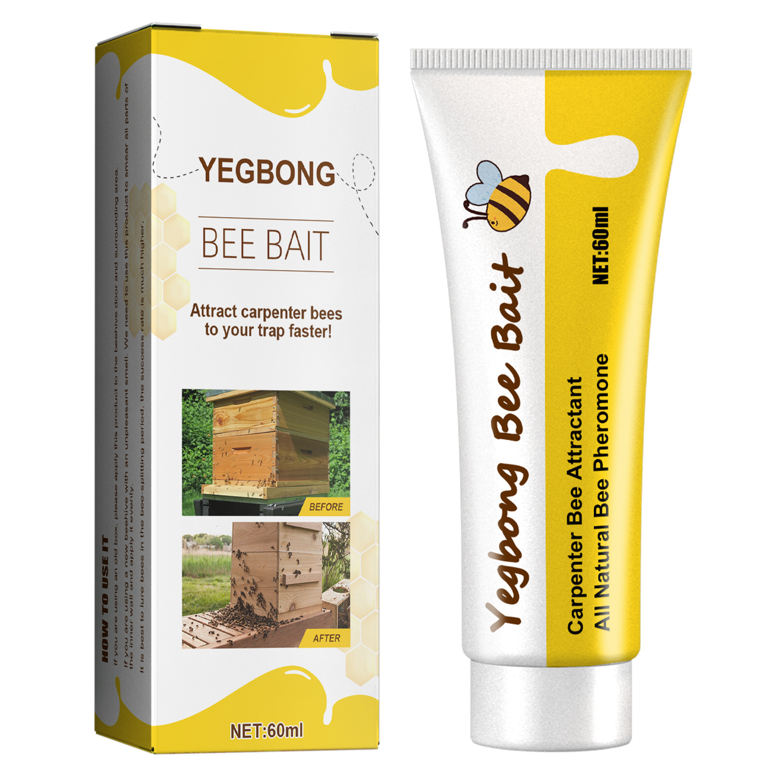 Yegbong Bee Attractant, Bee Trap, Melon Orchard Adhesive, Needle Trap, Beekeeping Equipment and Tools