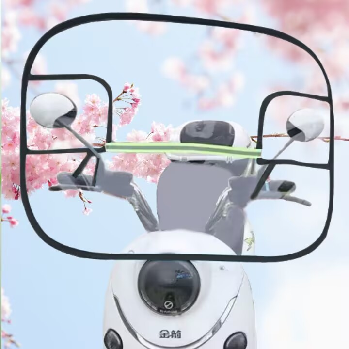 Новый национальный стандарт переднего экрана электровелосипеда, скутера, мотоцикла, высококачественная прозрачная пленка, складная, водоотталкивающая