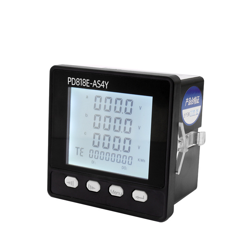 Rolfo Three-Phase Multi-Function Lcd Digital Display Power Meter Pd818E-As4Y Ac/Dc Universal Ac/Dc