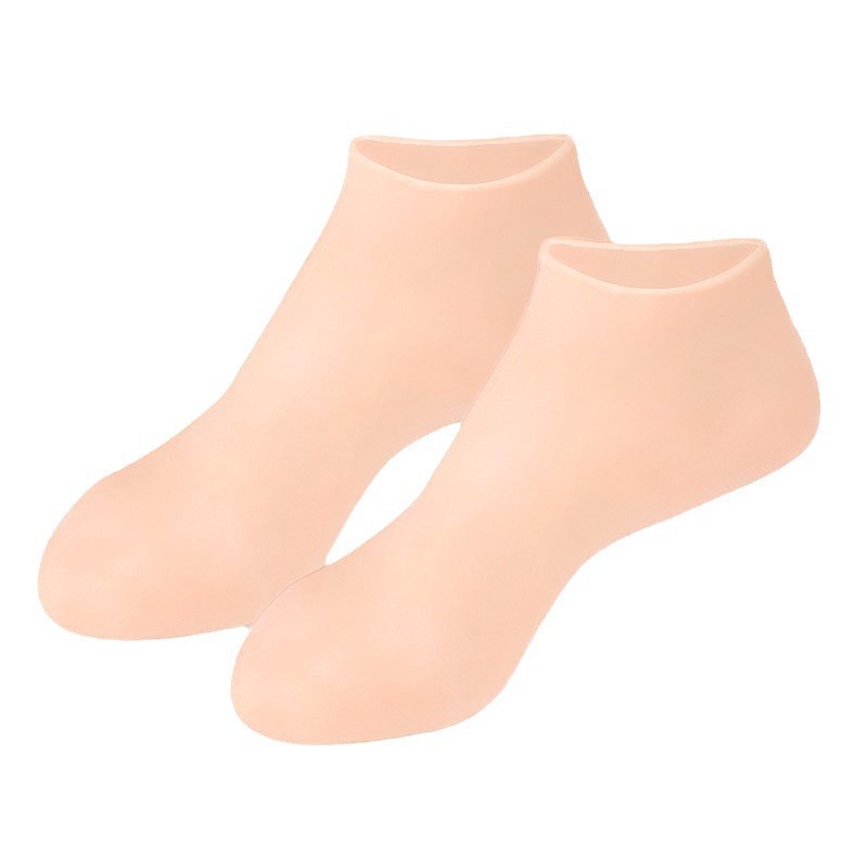 One-Size-Fits-All Silicone Socks, Anti-Drying and Moisturizing Socks, Heel Exfoliation, Moisturizing and Rejuvenating Care Silicone Socks