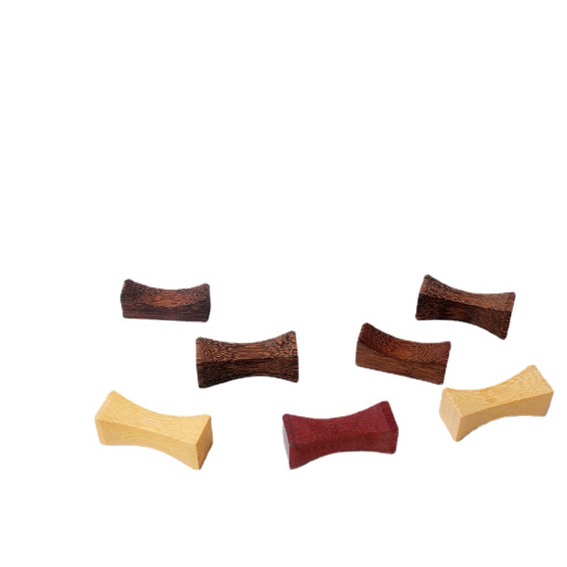 Bamboo Chopstick Rest New Chinese Style Chicken Wing Wood Red Sandalwood Solid Wood Chopstick Holder Hotel Tableware Handmade