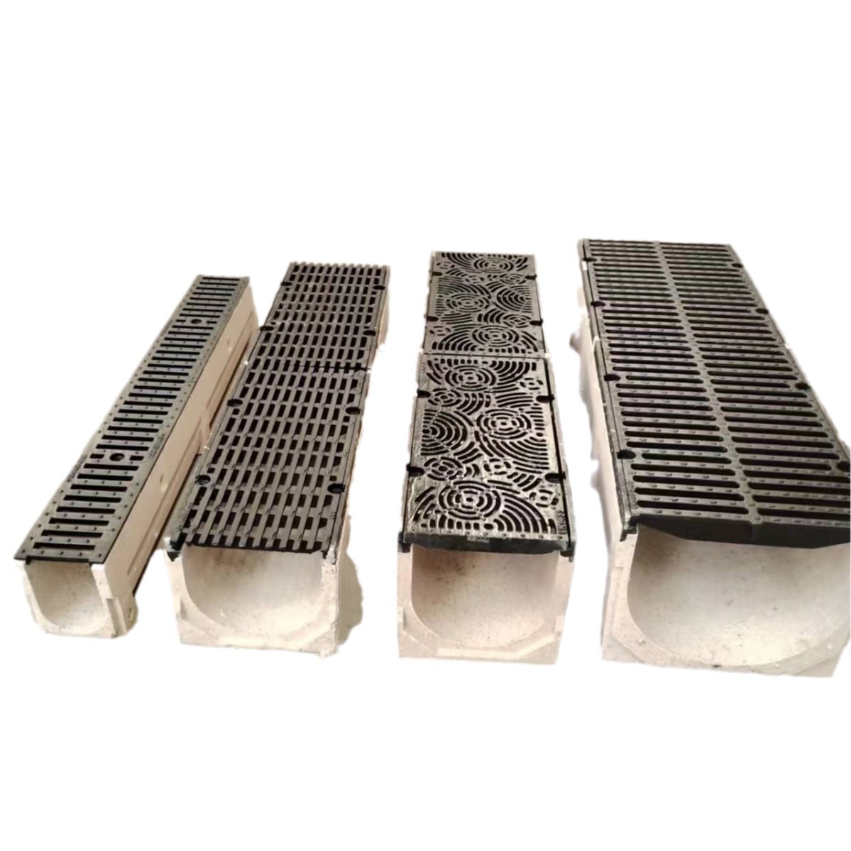 Resin Concrete Drainage Ditch Park Kitchen U-Shaped Sewer Ditch Integrated Finished Resin Drainage Ditch