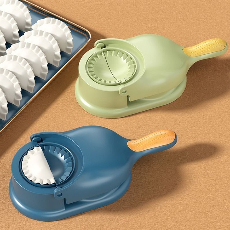 2-in-1 Dumpling Maker Lazy Tool for Home Use, Manual Dumpling Skin Press Machine, Universal Kitchen Steamed Dumpling Mold