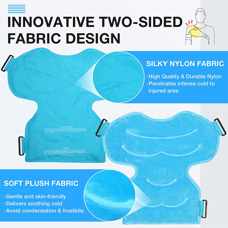 worldbio Shoulder Ice Bag Reusable Gel Cold and Hot Compress Ice Bag Suitable for Postoperative Recovery of Shoulder Injury