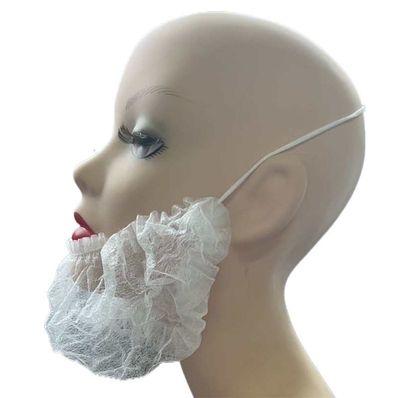 Disposable Non-Woven Beard Cover Handmade Nylon Cover Food Electronics Hotel Catering Factory Workshop Mask Protection