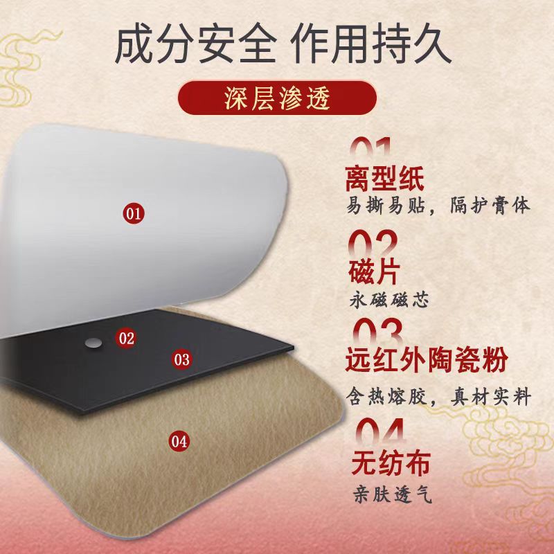 [Main Picture Authentic] Hong Kong Baozhilin Far Infrared Magnetic Therapy Patch Best-Selling Model, Stable Supply, Ready Stock, Traceless