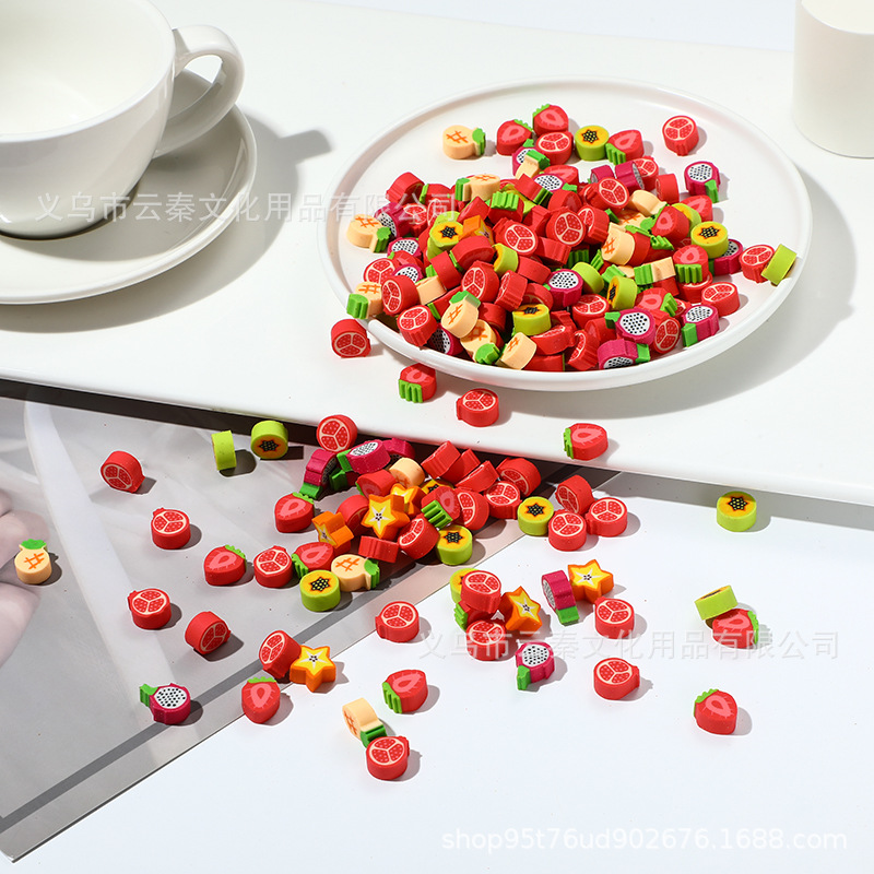Cartoon Cute Shape Eraser Mini Fruit Space Digital Eraser Small Primary School Gift Prizes
