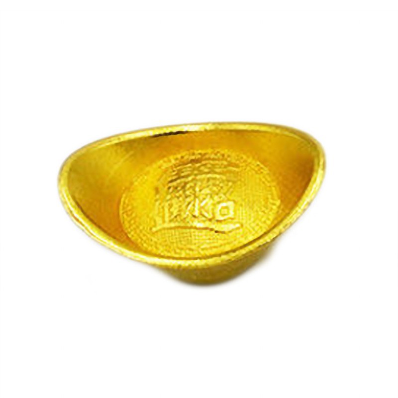 Yuanbao Gold Ingot Silver Ingot Large and Small Solid Alloy Retro Small Ingot Offering Supplies Gold Ingot Silver Nugget Silver Ingot
