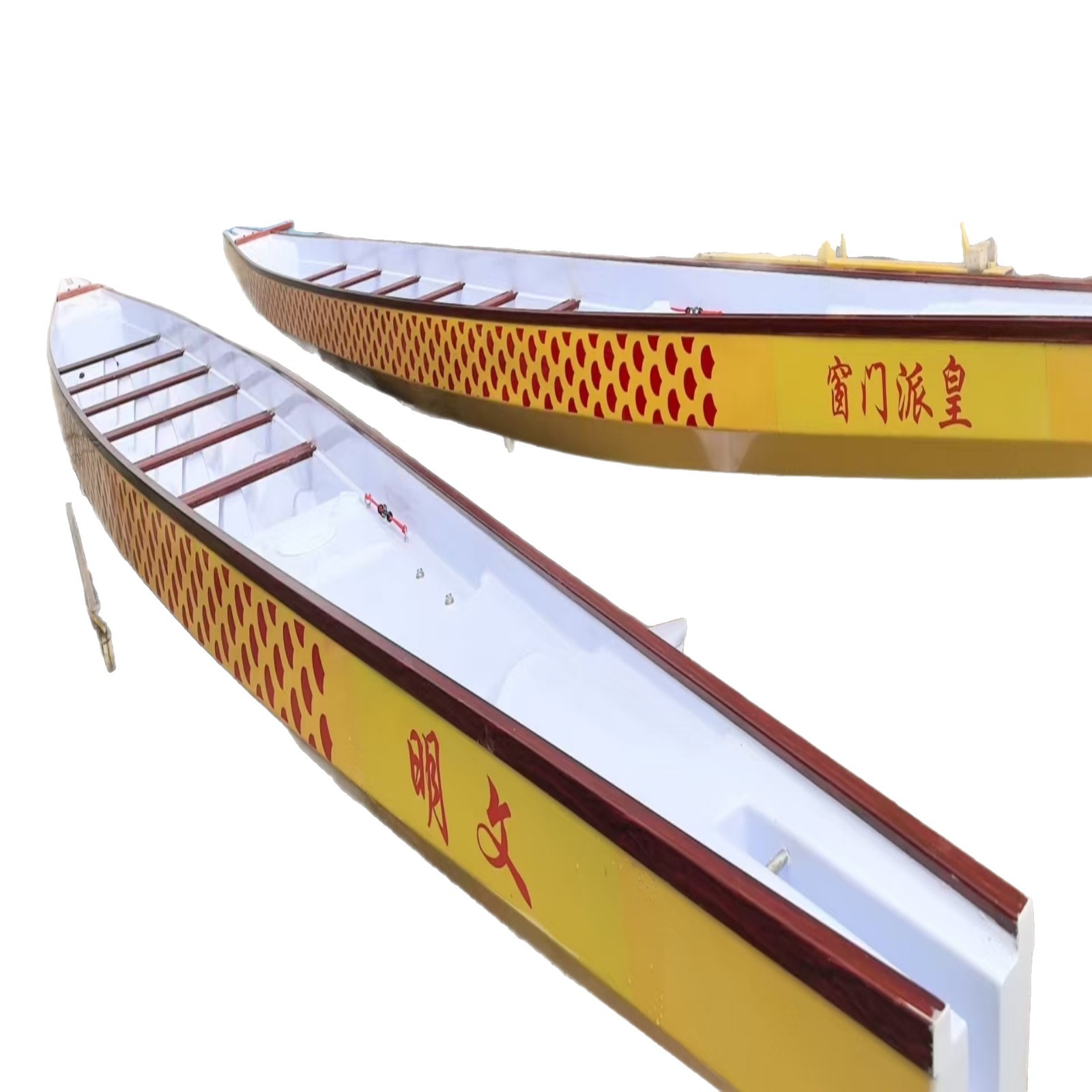 Dragon Boat Fiberglass Boat 12-Person 22-Person Standard Competitive Race Boat International Outdoor International Standard Dragon Boat