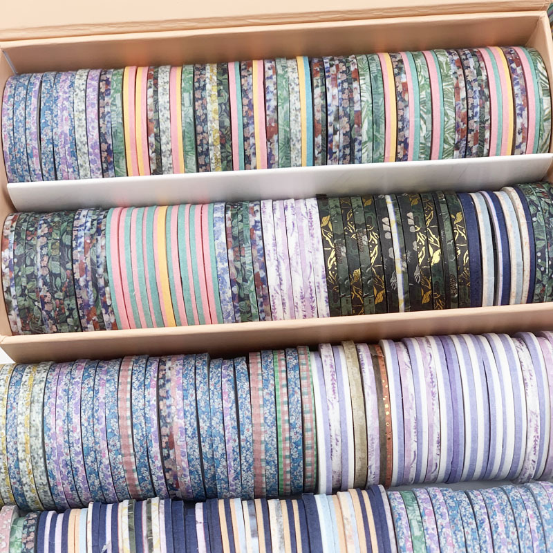 Washi Tape Bleed Line 3mm Roll Pull Strip Decorative Dividing Line Diary Handbook Border Line Stall Handbook