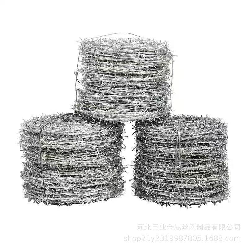 Wholesale Anti-Climb and Anti-Theft Hot-Dip Galvanized Double-Strand Barbed Wire Circle Zone Barbed Fence Anti-Climb Net Stainless Steel Barbed Wire Barbed Wire