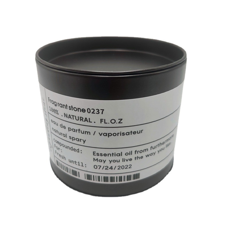 Scandinavian Ins Essential Oil Aromatherapy Iron Jar Diffuser Stone Volcanic Stone Crystal Diffuser Black Aromatherapy Box