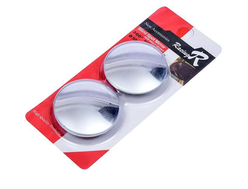 Car small round mirror rearview mirror 360 degrees adjustable wide angle reversing mirror reflector blind spot mirror HD auxiliary mirror