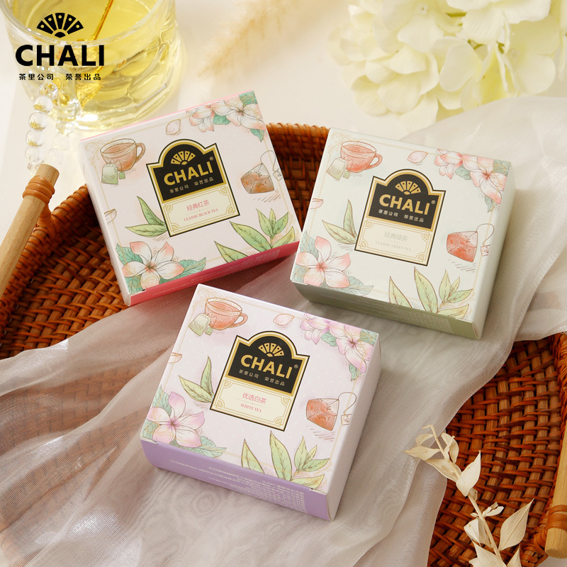 Chali Tea Souvenir Wedding Classic Black Tea Green Tea Tea Bag Wholesale Teacher's Day Scented Tea Gift Box