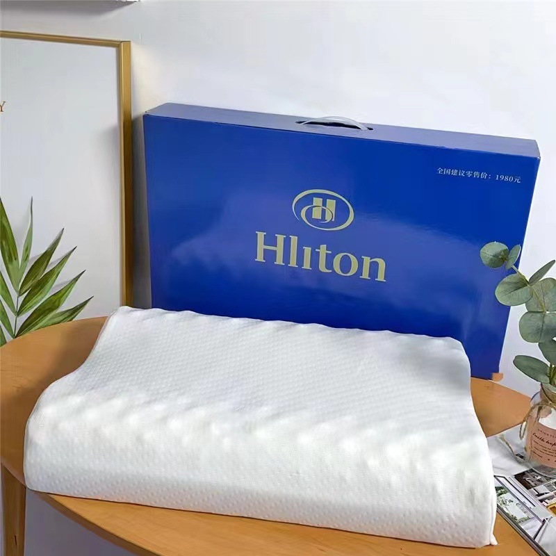 Hilton Latex Pillow Wholesale Natural Latex Pillow Core Massage Neck Protector Children's Latex Pillow Pair Gift Dropshipping
