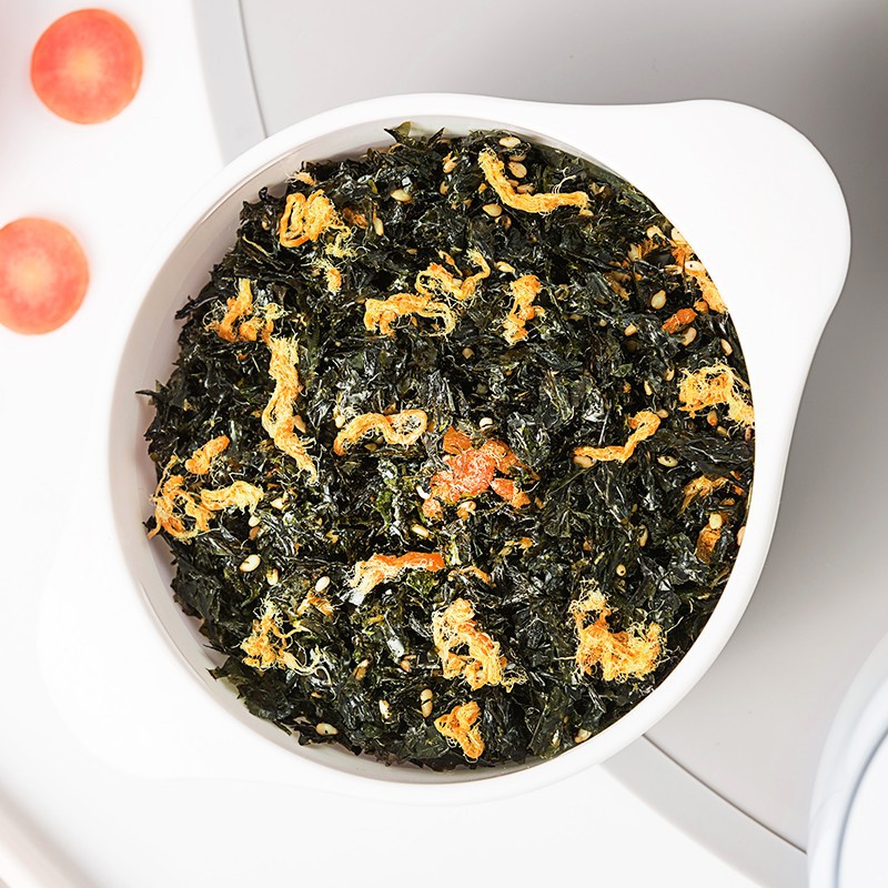 Official flag genuine goods deer blue and blue bibimbap seaweed shredded seasoning rice bibimbap with complementary food spectrum children's snack brand