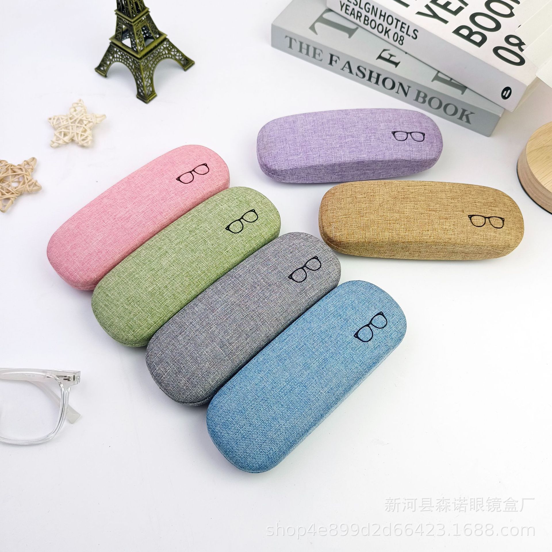 Glasses Case Customization Ins High-End Simple Men's and Women's Optical Glasses Case Portable Anti-Stress Glasses Case Manufacturer
