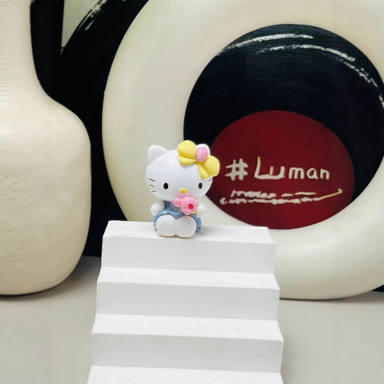 Hello Kt Cat DIY Cute Doll Keychain Toy Figurine Trendy Handmade Gift Wholesale in Stock