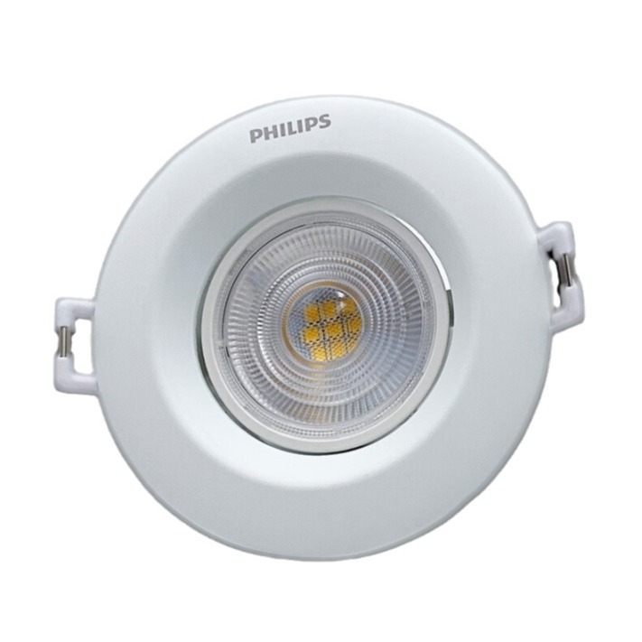 Philips spotlight led ceiling lamp 4W5.5W embedded bull eye hole lamp adjustable angle anti-glare constant bright spotlight