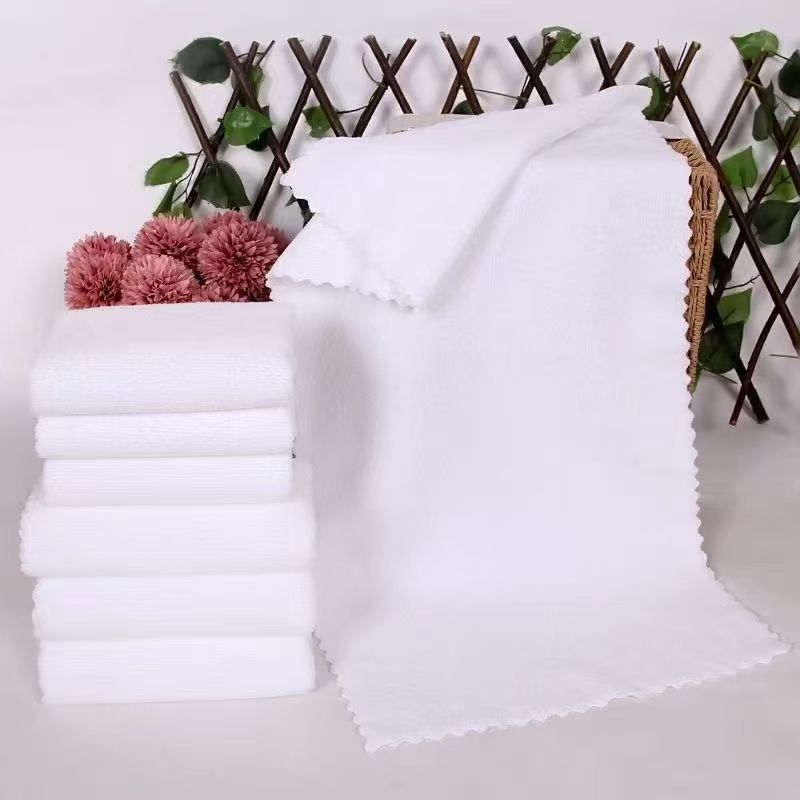Оптовая продажа белого кружевного полотенца для отелей, не линяет и не выцветает