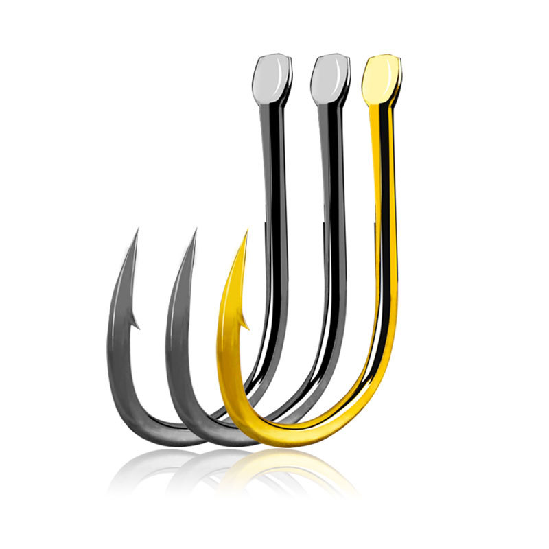 Iseny Stingless Bulk Gold Black Fish Hook Bulk Big Blast Hook Bionic String Hook Fishing Gear Wholesale