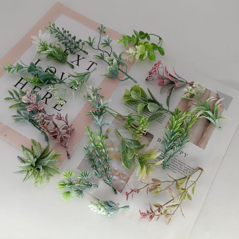 DIY симуляция Мори ювелирные аксессуары, все виды пластиковых трав, декоративные материалы для венков, корсажей, стеновых цветов