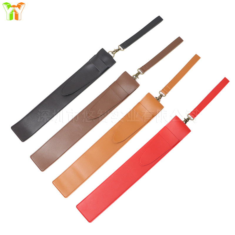 Drum Set Drumstick Bag Personalized Drumstick Storage Bag Drumstick Rack PU Waterproof Leather Hand Carrying Knocking Instrument Leather Case