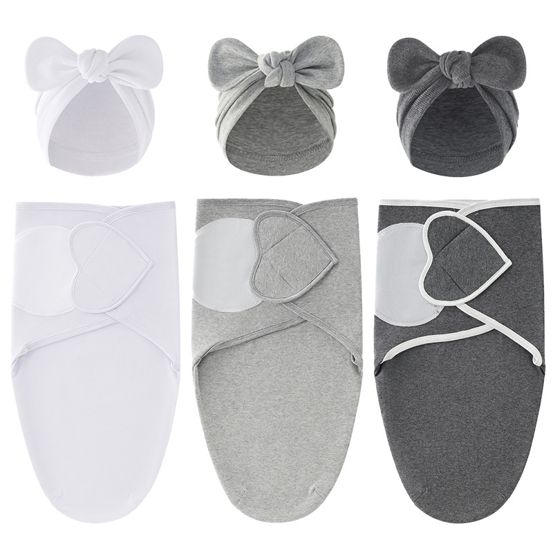 Foreign Trade Europe and the United States Cross-border E-commerce Newborn Baby Baby Baby Baby Baby Baby Spring Silkworm Sleeping Bag Bow Indian Hat