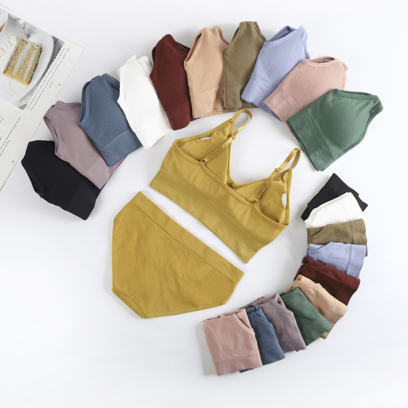 Cross-border quality version 668# US back vest sports bra briefs suit seamless thread adjustment belt women's underwear