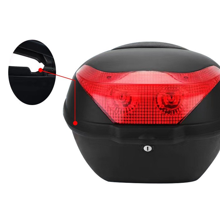 Customized Supply of Electric Vehicle Tool Trunk Anti-Shake Waterproof Rear Trunk Universal Large Capacity Motorcycle Trunk