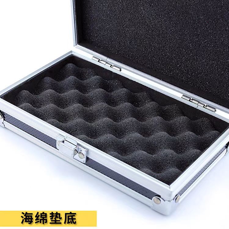 Factory in stock wholesale toy storage box aluminum alloy gun mold box small size instrument box portable toolbox display