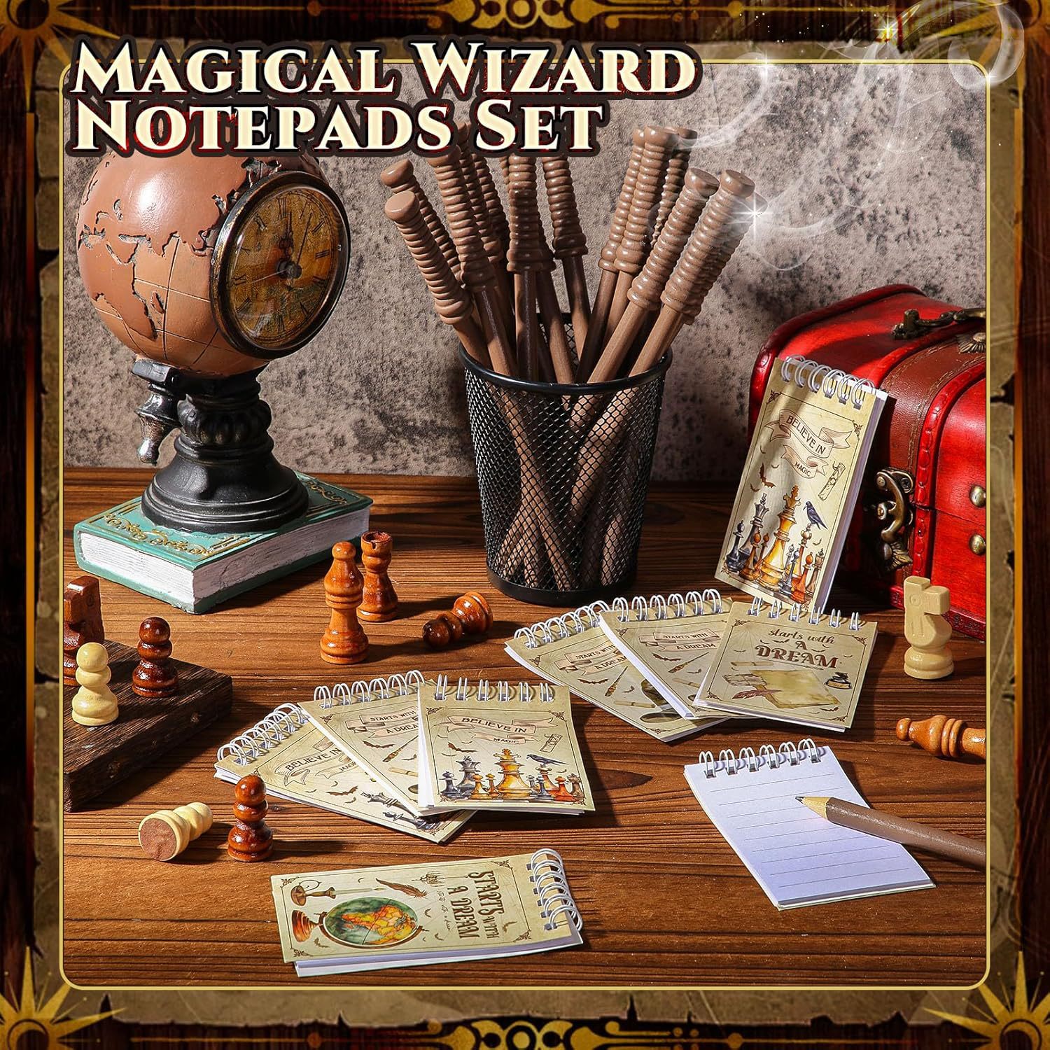 Various Styles of Mini Coil Notebooks Available Now, Harry Potter Coil Notebooks, Harry Map Magic Spiral Notebooks