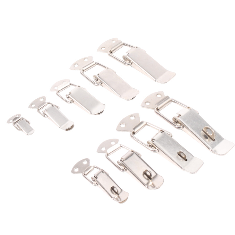 Thickened 304 stainless steel spring buckle box buckle toolbox lock buckle luggage quick release buckle lock fixed connection buckle