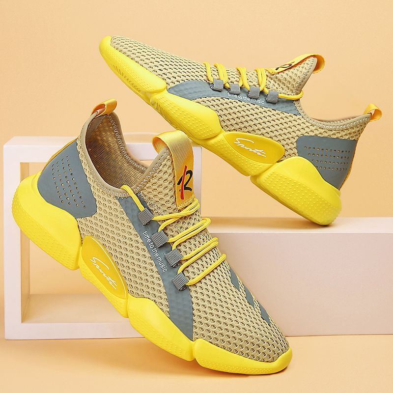 Travel Canvas Coconut Trendy Shoes Feiwei Men's Running Shoes 2025 Summer Casual Sports Shoes Men's Sneakers