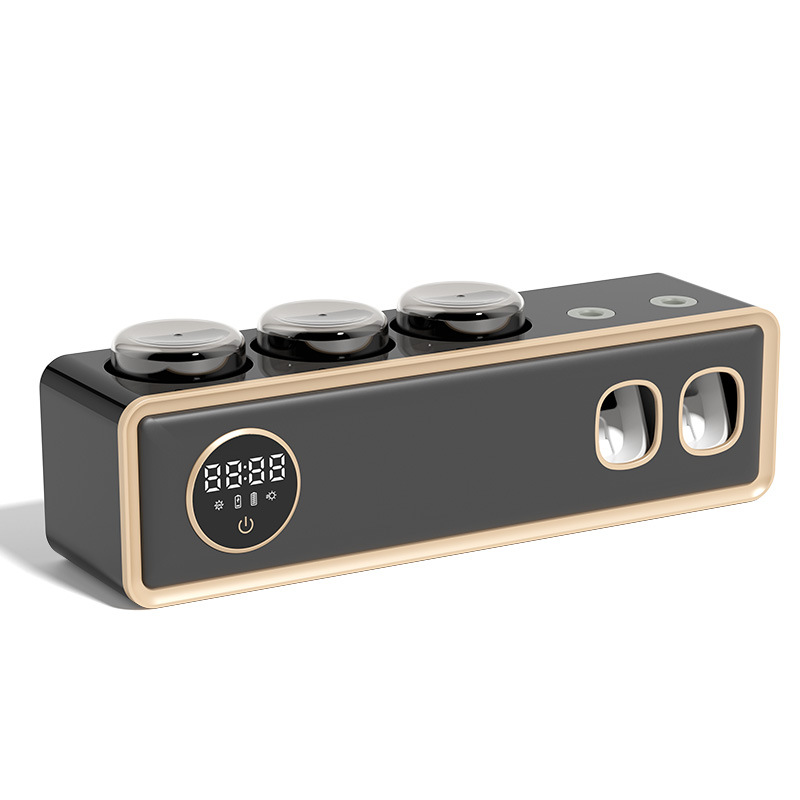 Toothbrush Holder Sterilizer Intelligent Drying Ultraviolet Sterilization Electric Non-Punch Wall-Mounted Brush Cup Shelf