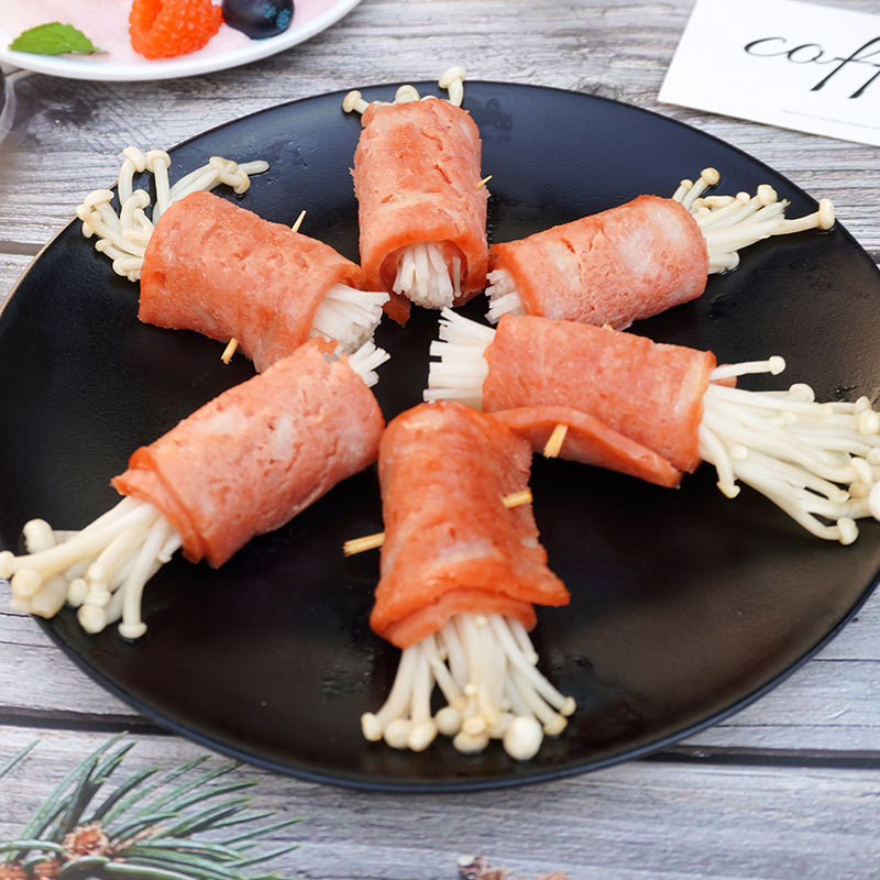 Haiyang snowflake bacon slices 1kg1.5kg bacon breakfast hand-made cakes baked pizza sandwich side dishes
