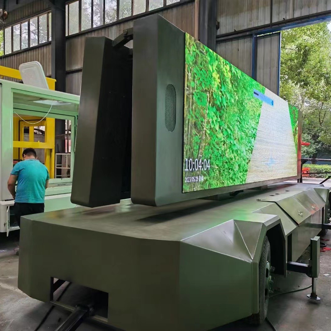 Cross-Border Export Mobile Color Screen Media Vehicle Multimedia Led Advertising Vehicle with Stage Vehicle