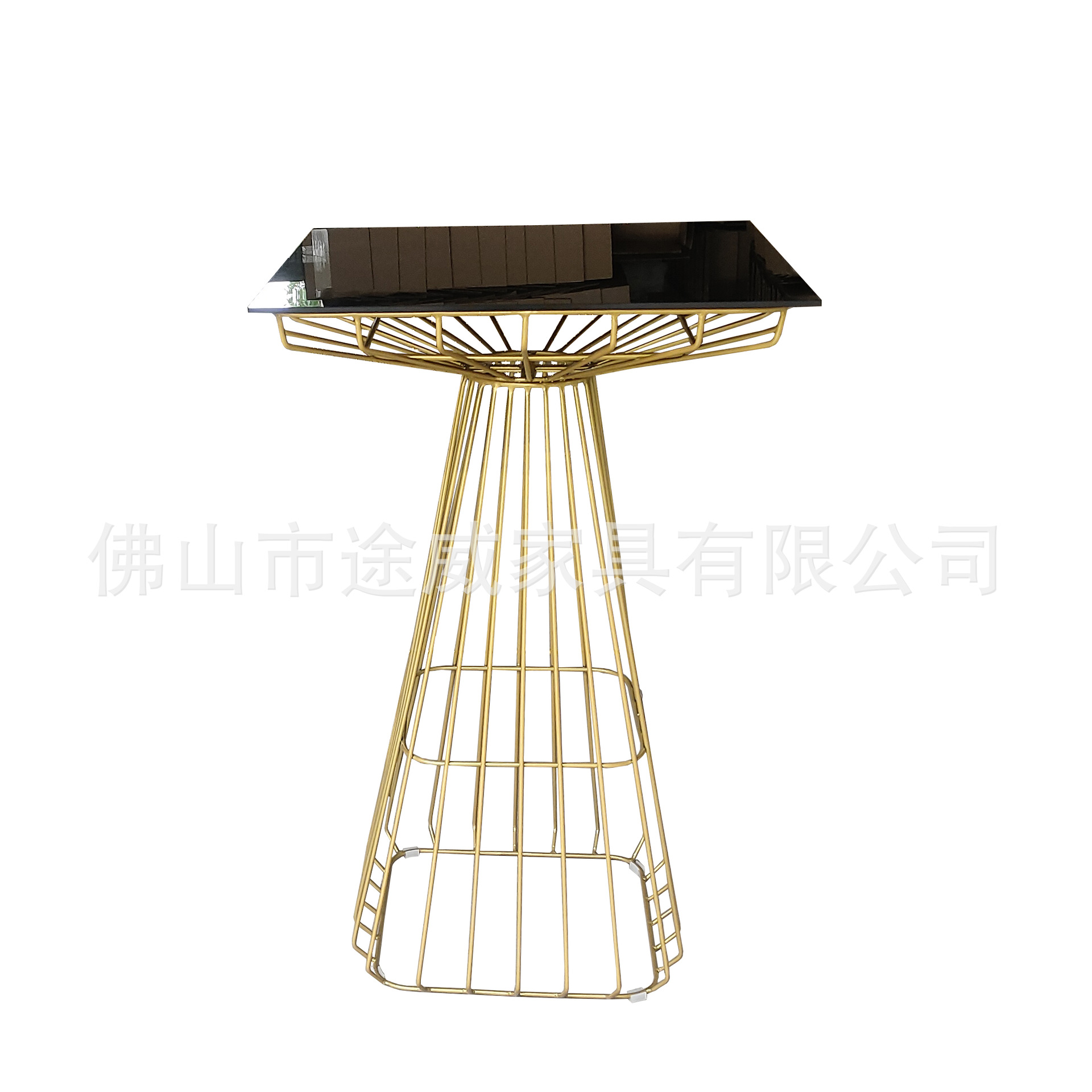 Italian Minimalist Bar Counter Creative Hollow Square Table High Bar Table Milk Tea Shop Cafe Bar Table Outdoor Cake Table