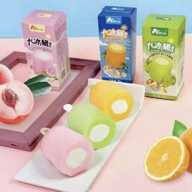 Aoxue Ice Bucket Orange Honey Pomelo White Peach Grape Milk Ice Cream Ice Cream Cold Drink Ice Cream