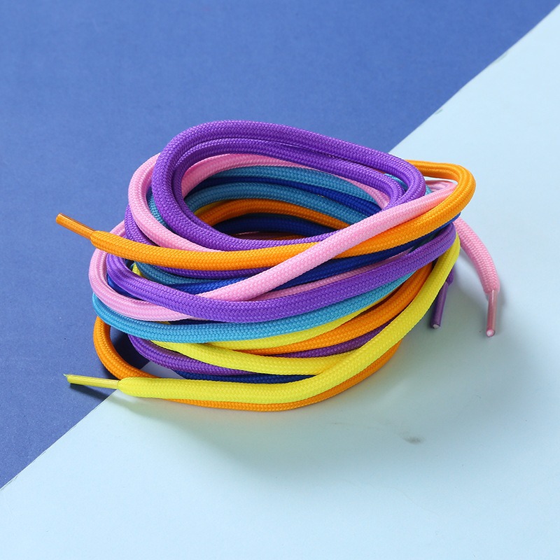 In-Stock Round Shoelaces 5mm Shoelace Rope Encrypted Round Shoelaces Pants Rope Drawstring Lanyard Casual White Black Sports Shoelaces