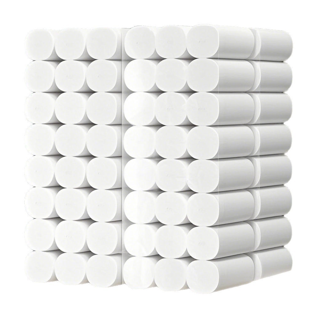 One Pack of 20 Rolls of Toilet Paper, Wood Pulp Coreless Roll Paper, Portable Small Roll, Affordable Hand Towel, Thickeneded Toilet Paper