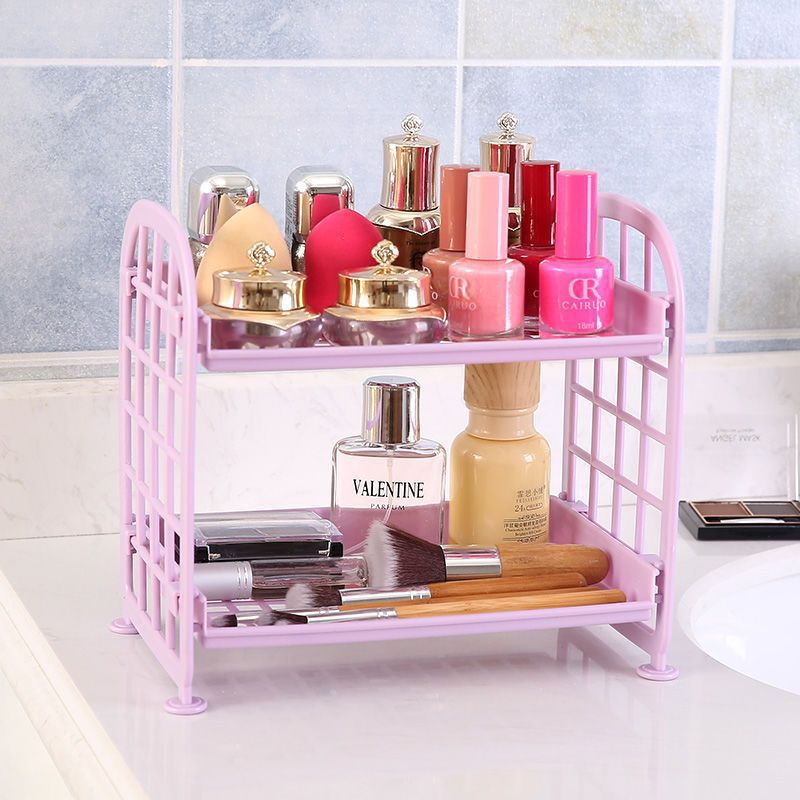 High-Looking Desktop Storage Rack Ins Style Multi-Layer Dormitory Storage Bookshelf Computer Office Storage Rack Wholesale