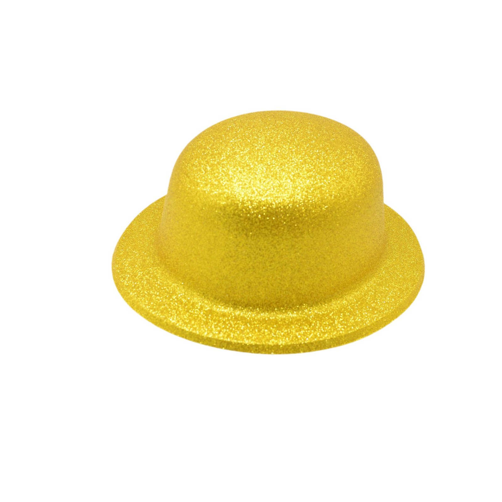 Pvc Plastic Blister Cap Gold Powder Round Cap Party Dress-Up Cap Party Prom Performance Cap Magic Hat Magic Props