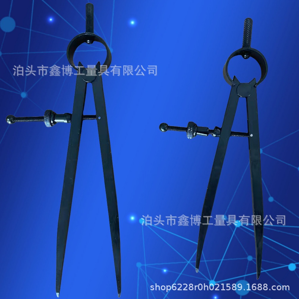 Кожаный кремень 125 мм, циркуль 5" для машинной резки, инструмент для деления дуги, углеродная сталь, черненный 6 дюймов, пружинный делительный инструмент