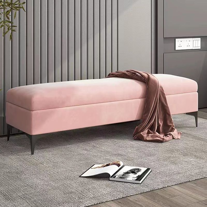 Modern Light Luxury Simple Velvet Home Bedroom Bedside Bench Living Room Cloakroom Storage Bench