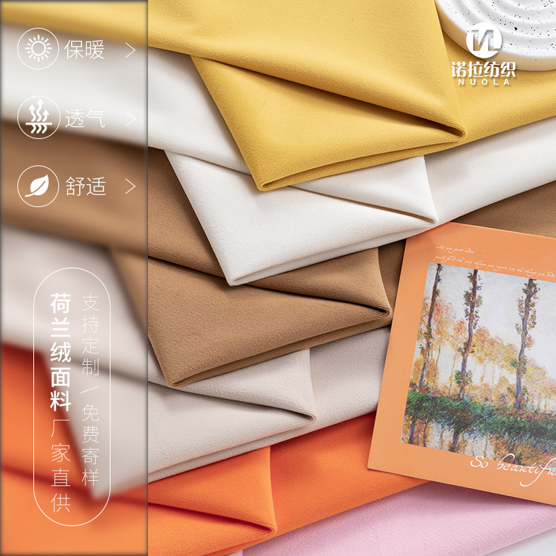 Factory Direct Supply of Dutch Velvet 210g Velvet Fabric for Autumn and Winter, Thickened Velvet Fabric for Clothing, Sofa Fabric, and Pillows