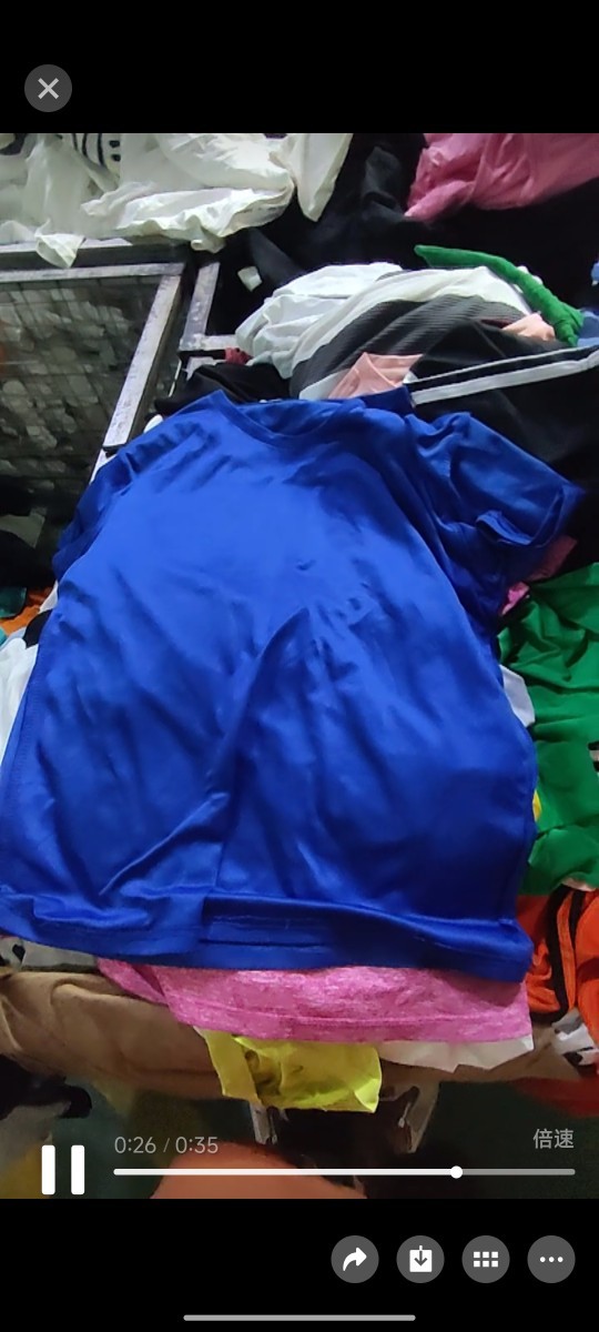 Second-Hand Clothes Old Export to Africa and Southeast Asia Cross-Border Supply Live Broadcast Women's T-Shirts Short Fashion Sold by the Pound