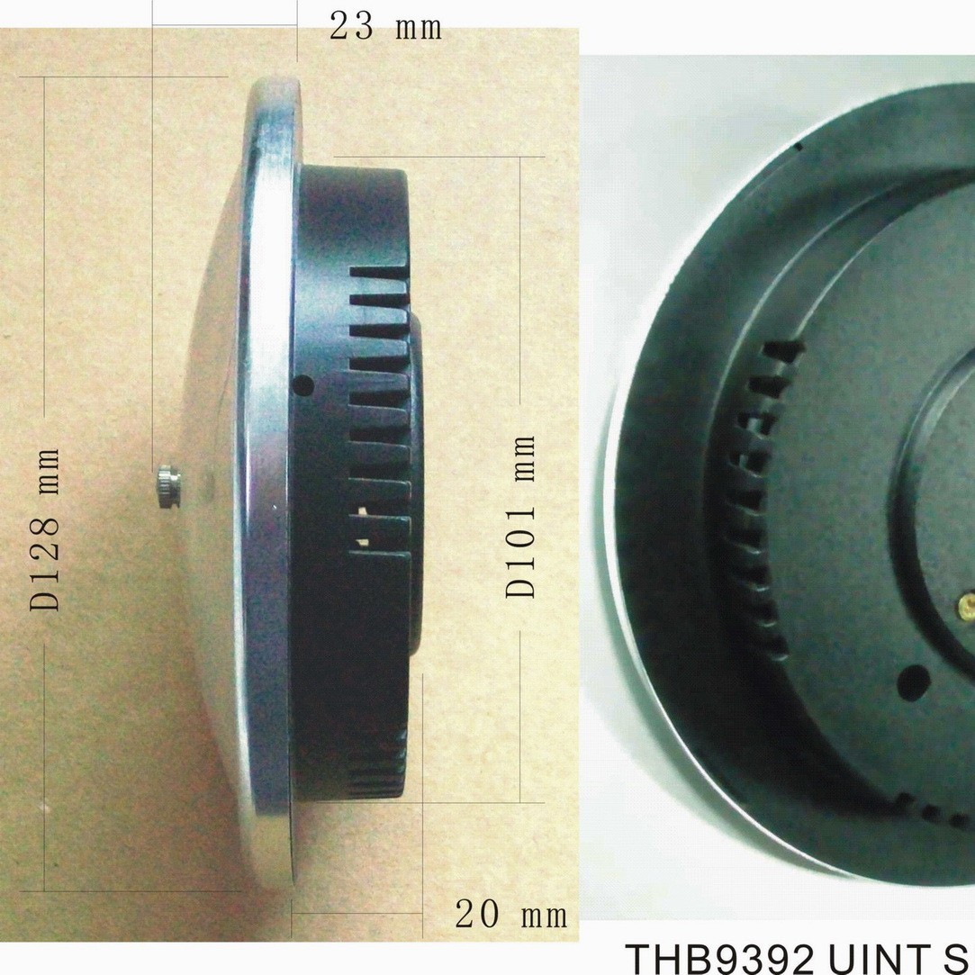 Thb9392S-12.8Cm Silver Ring White Surface Three-In-One Weather Station (Thermometer, Hygrometer, Barometer)